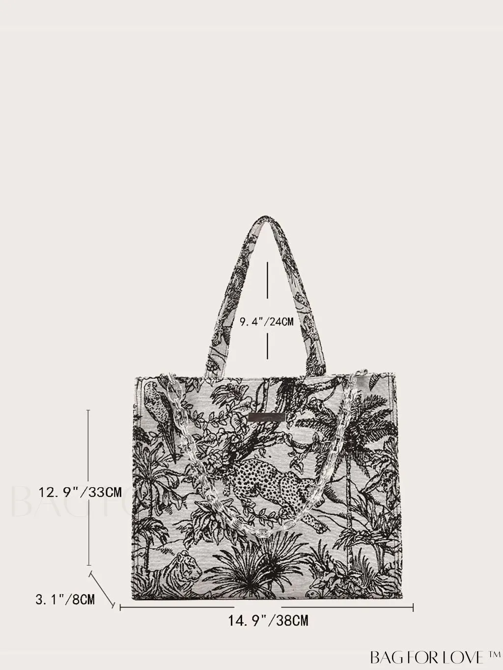 BagForLove - Spacious Tropical Tote for All Your Essentials