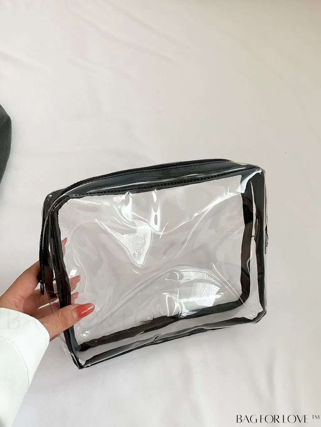 BagForLove - Travel-ready Transparent Waterproof Cosmetics Toiletry Bag - Spacious & Portable