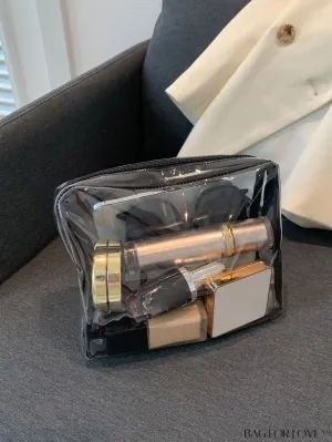 BagForLove - Travel-ready Transparent Waterproof Cosmetics Toiletry Bag - Spacious & Portable