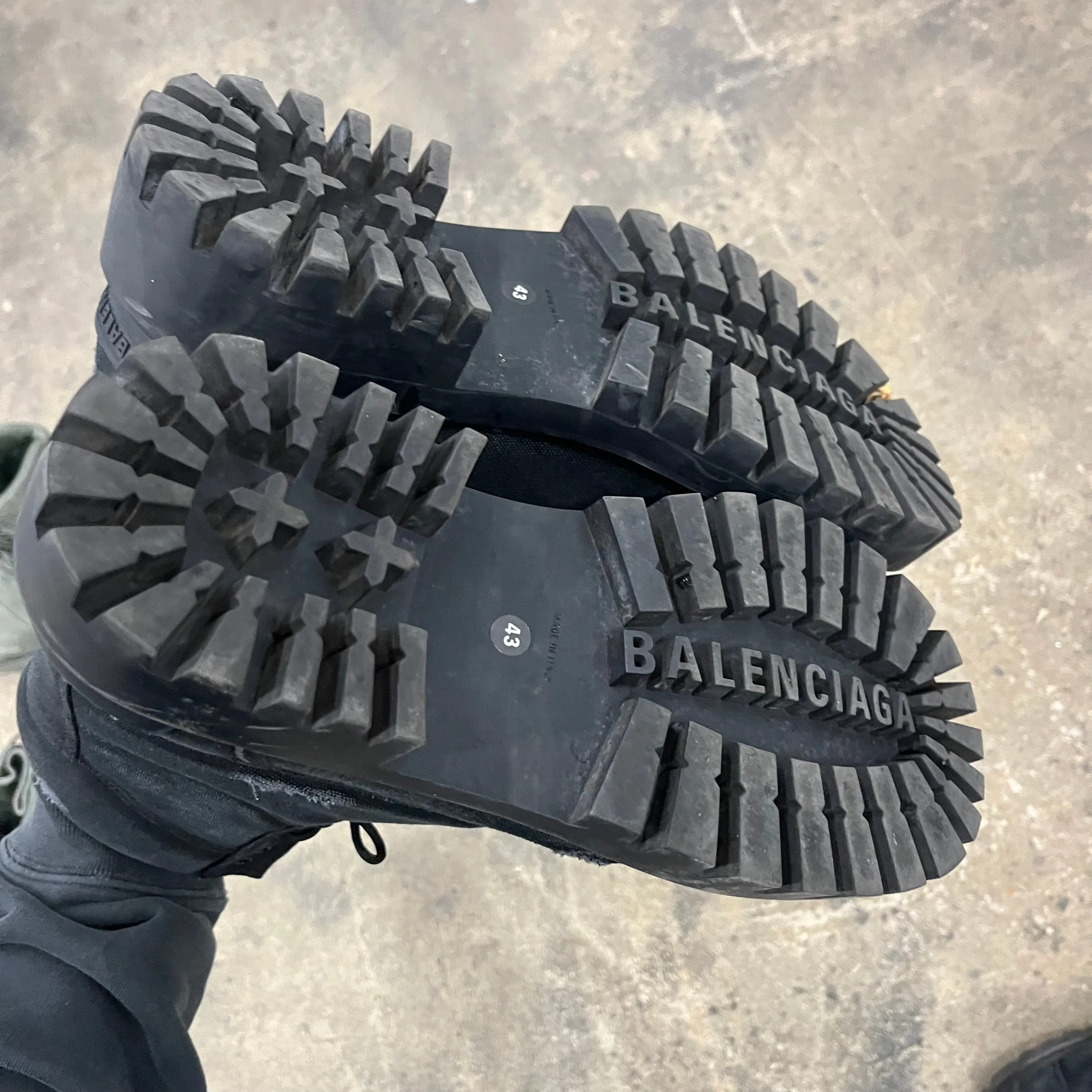 Balenciaga Distressed Strike Boot