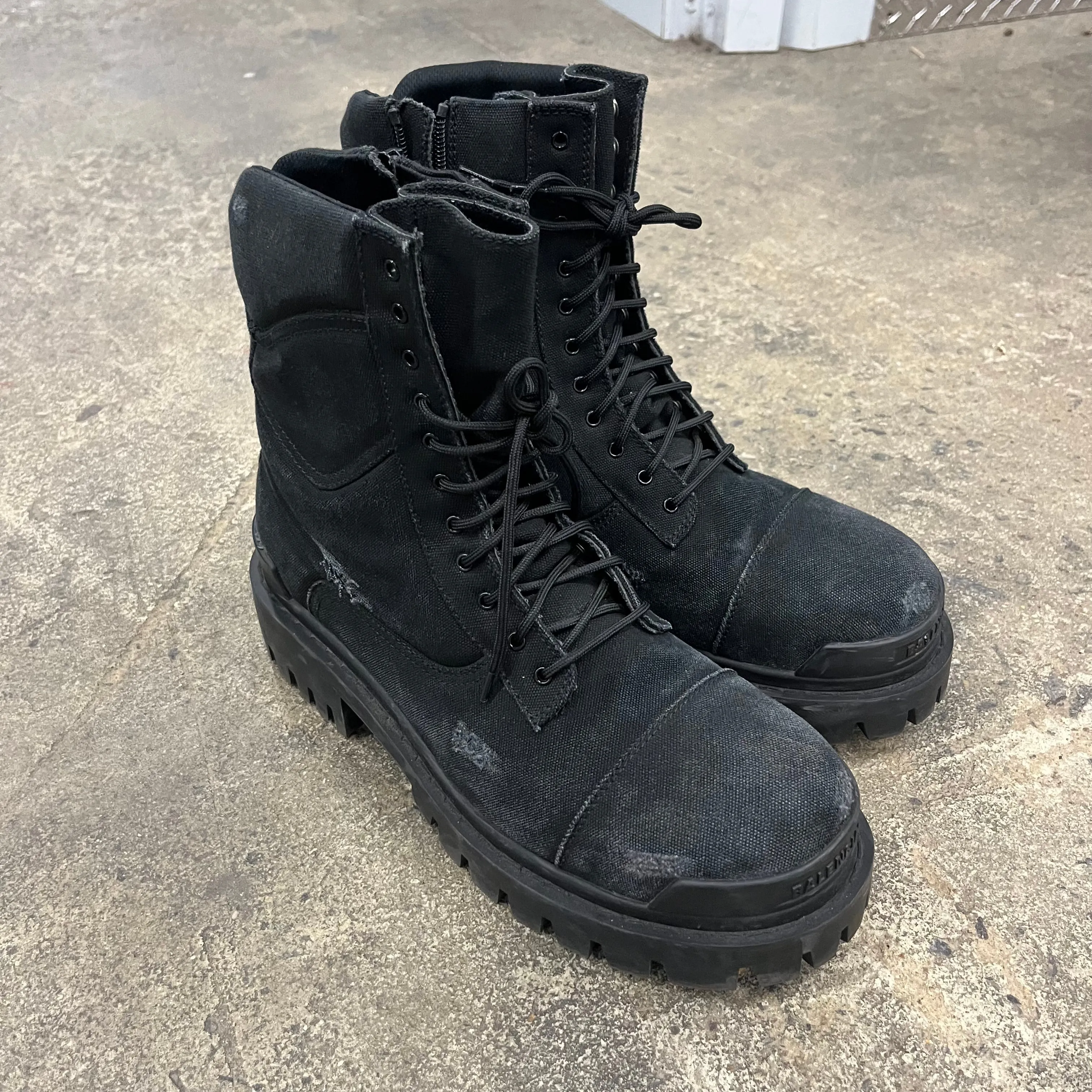 Balenciaga Distressed Strike Boot