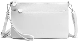 befen Genuine Leather Wristlet Clutch Wallet Purses with RFID Blocking, Small Crossbody Bags Shoulder Handbag for Women