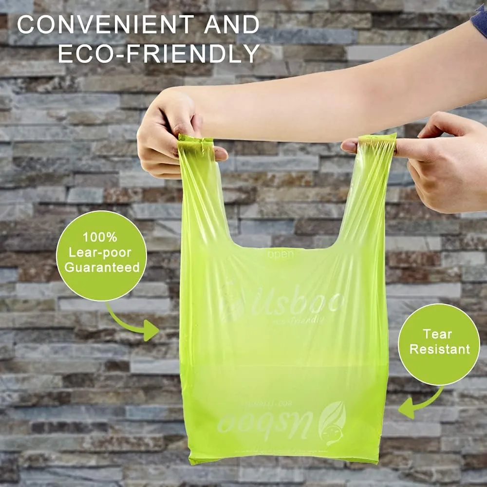 Biodegradable Disposable Diaper Bags, 200 Count, 1.0 Liters Capacity, Easy-Tie Handles, Convenient and Eco-Friendly