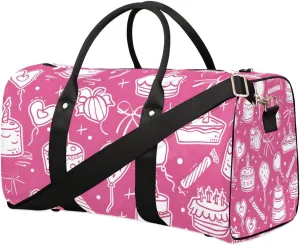 Birthday Cake Balloon Foldable Lightweight Duffle Bag for Travel - Waterproof Carry On Bags for Airplanes, Travel Duffel Bags for Gym, Weekend