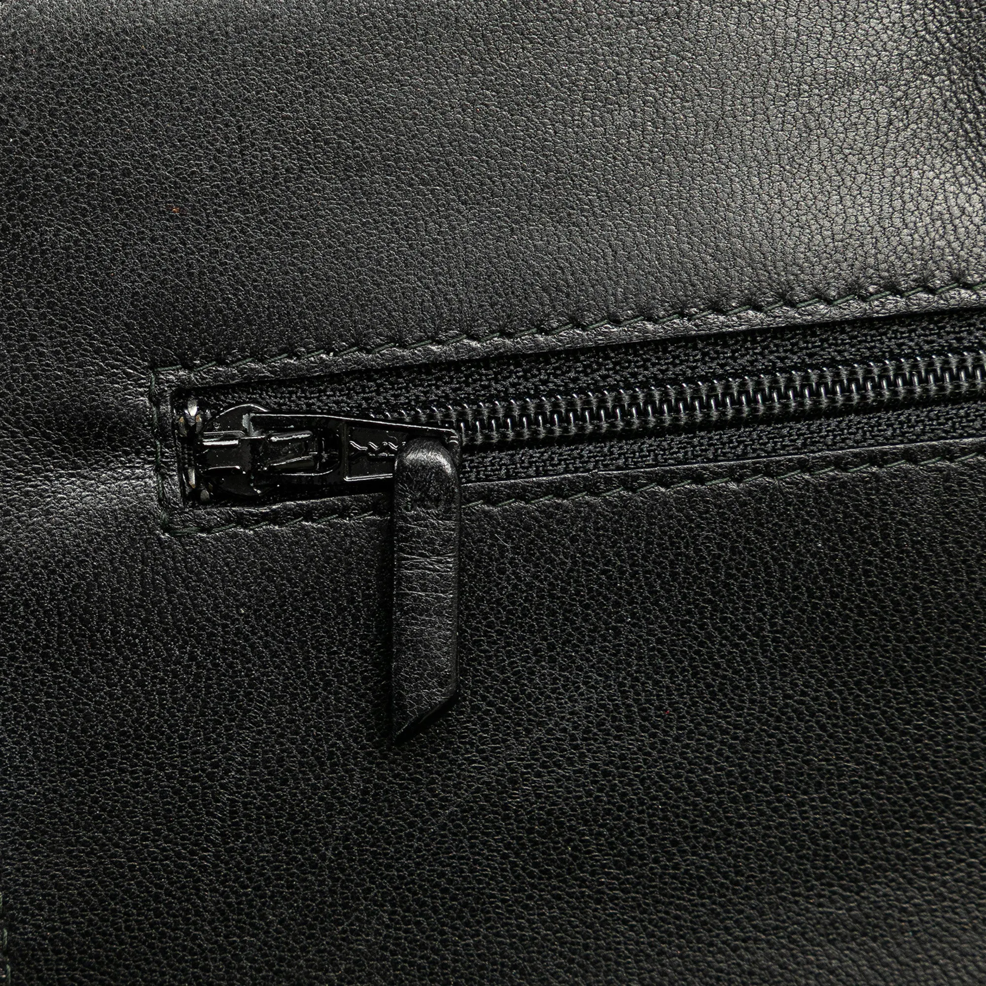 Black Chanel CC Studded Lambskin Wallet on Chain Crossbody Bag