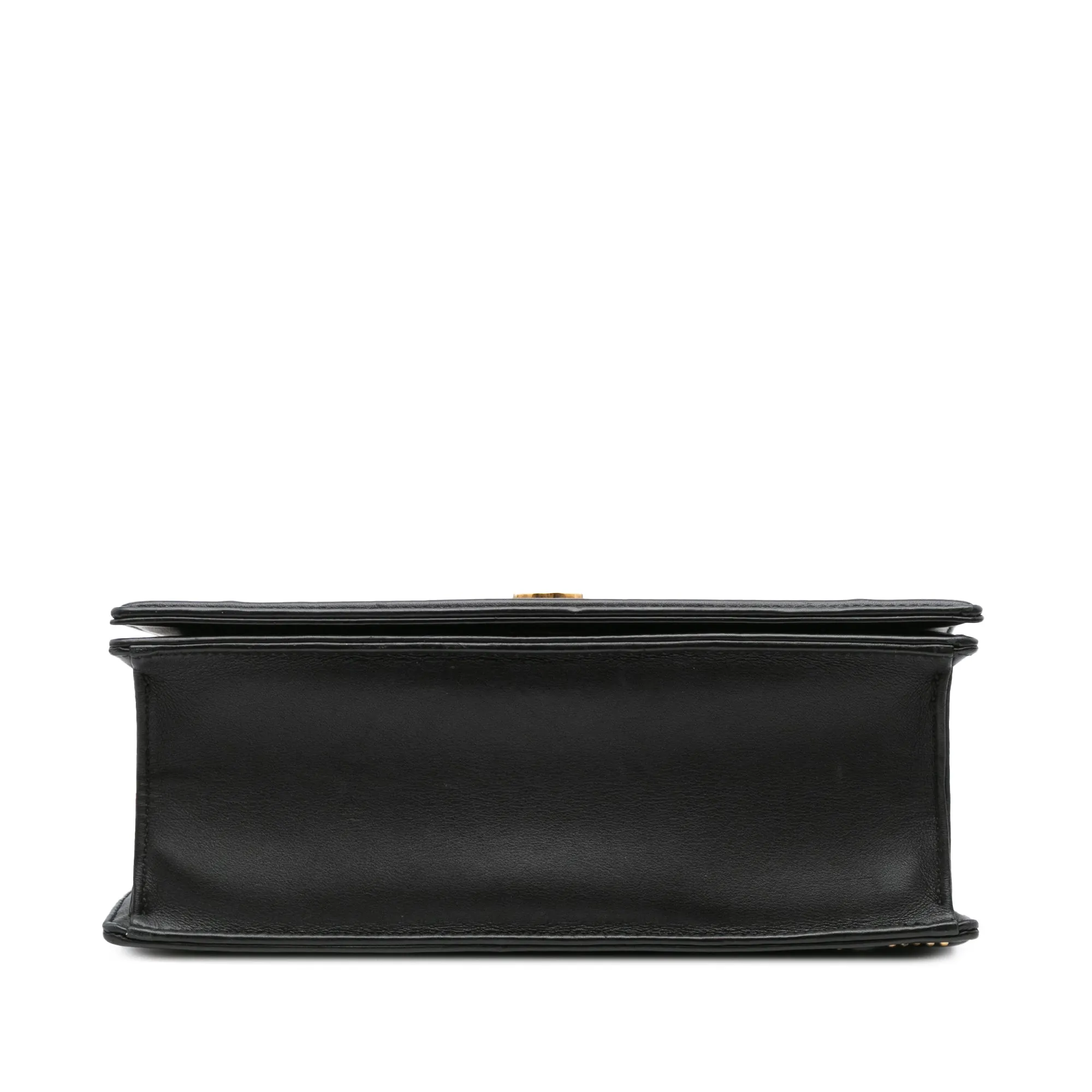Black Dior Medium Studded Lambskin Diorama Flap Crossbody Bag
