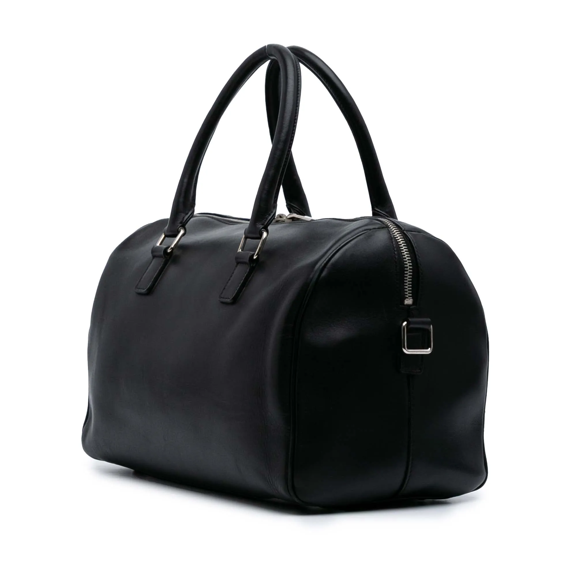Black Saint Laurent Studded Leather Classic Duffle 6 Bag Satchel