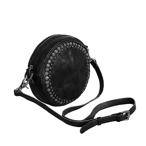 Bordeaux Distressed Rivet Canteen Bag