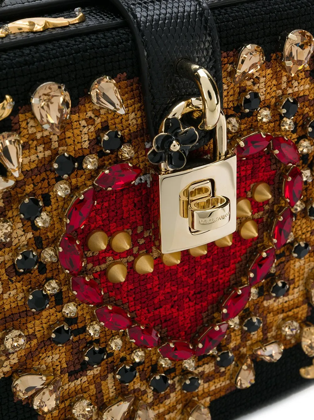 Box Embellished Shoulder Bag