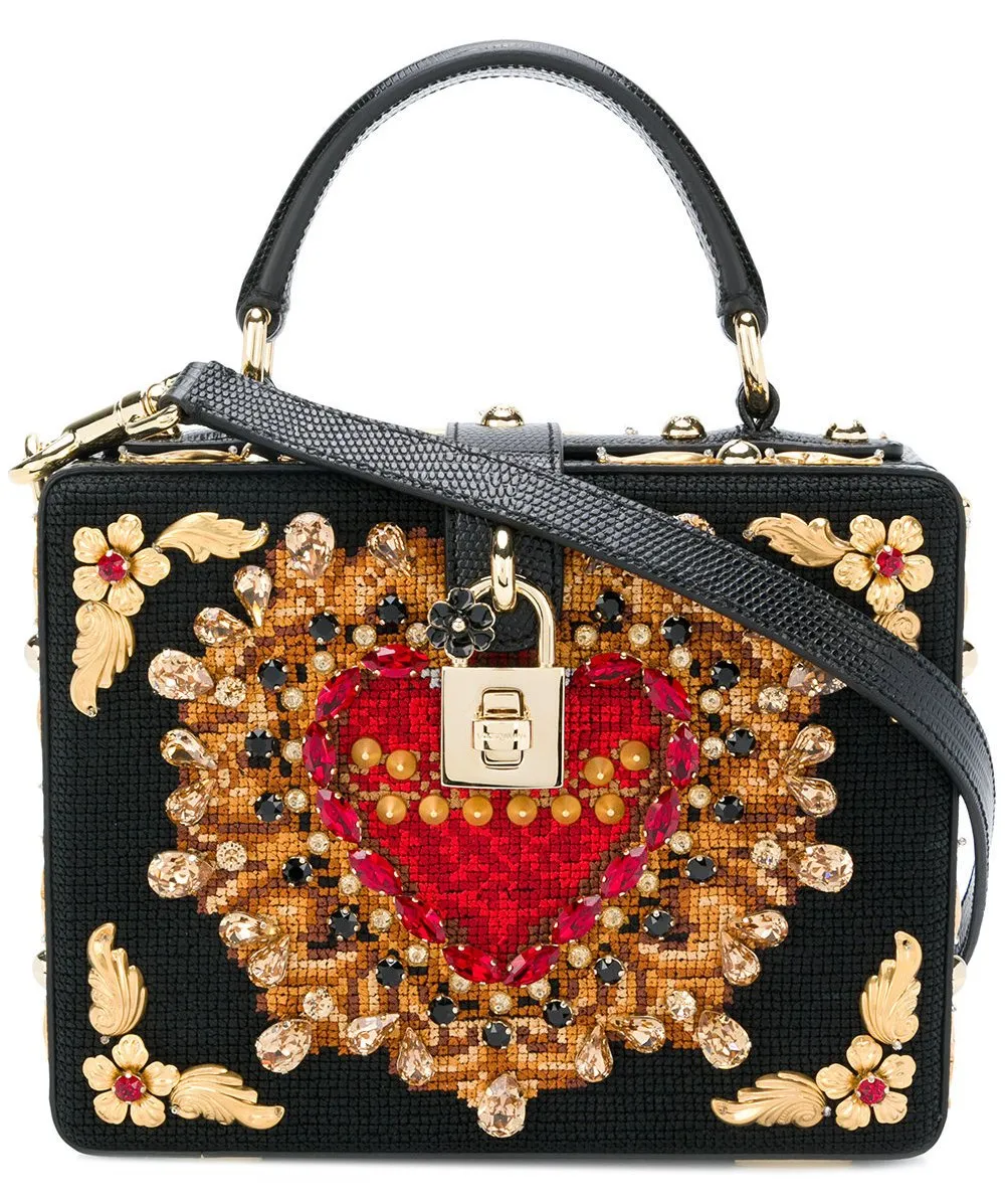 Box Embellished Shoulder Bag