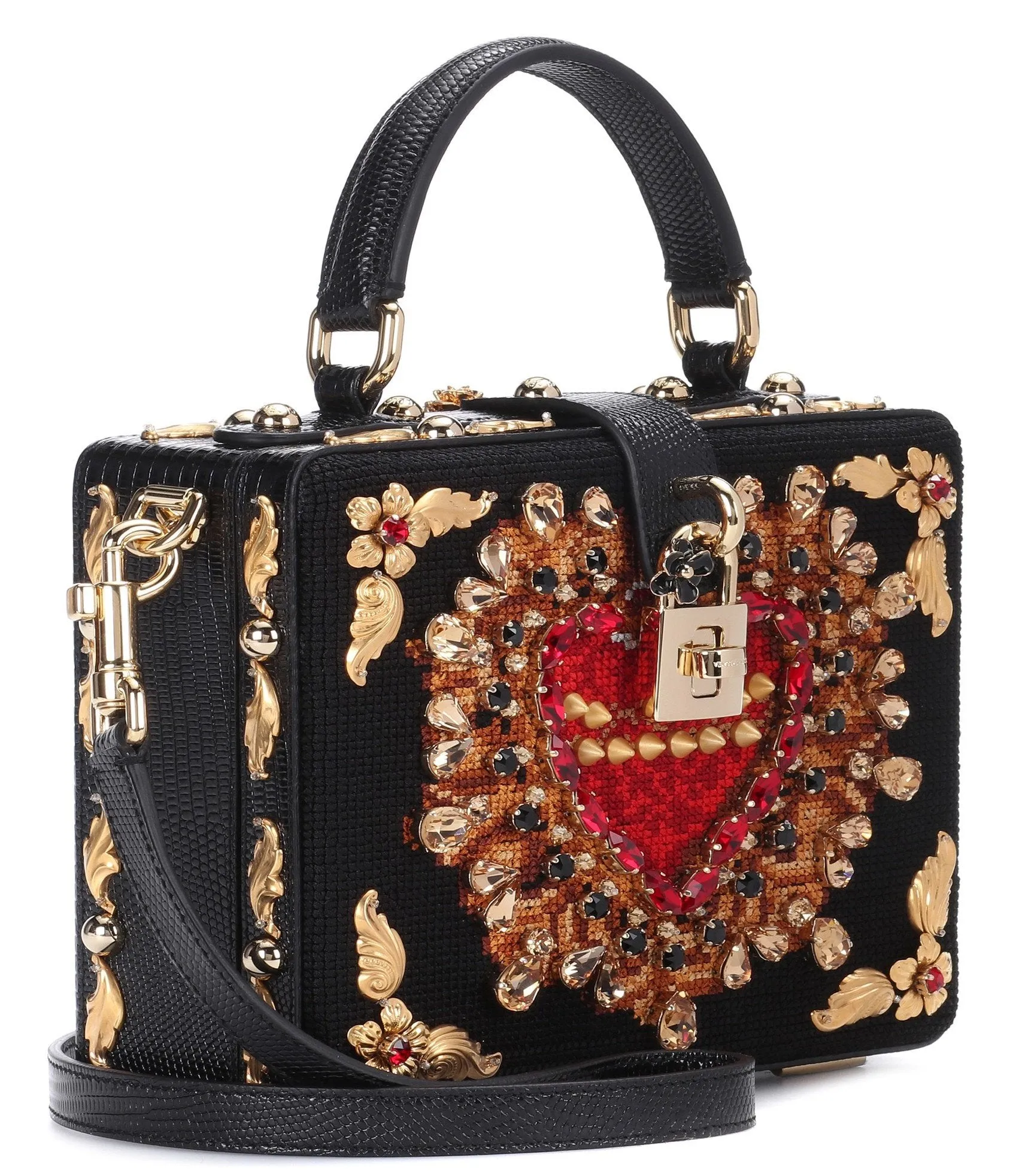 Box Embellished Shoulder Bag