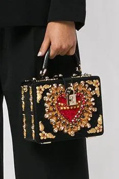 Box Embellished Shoulder Bag