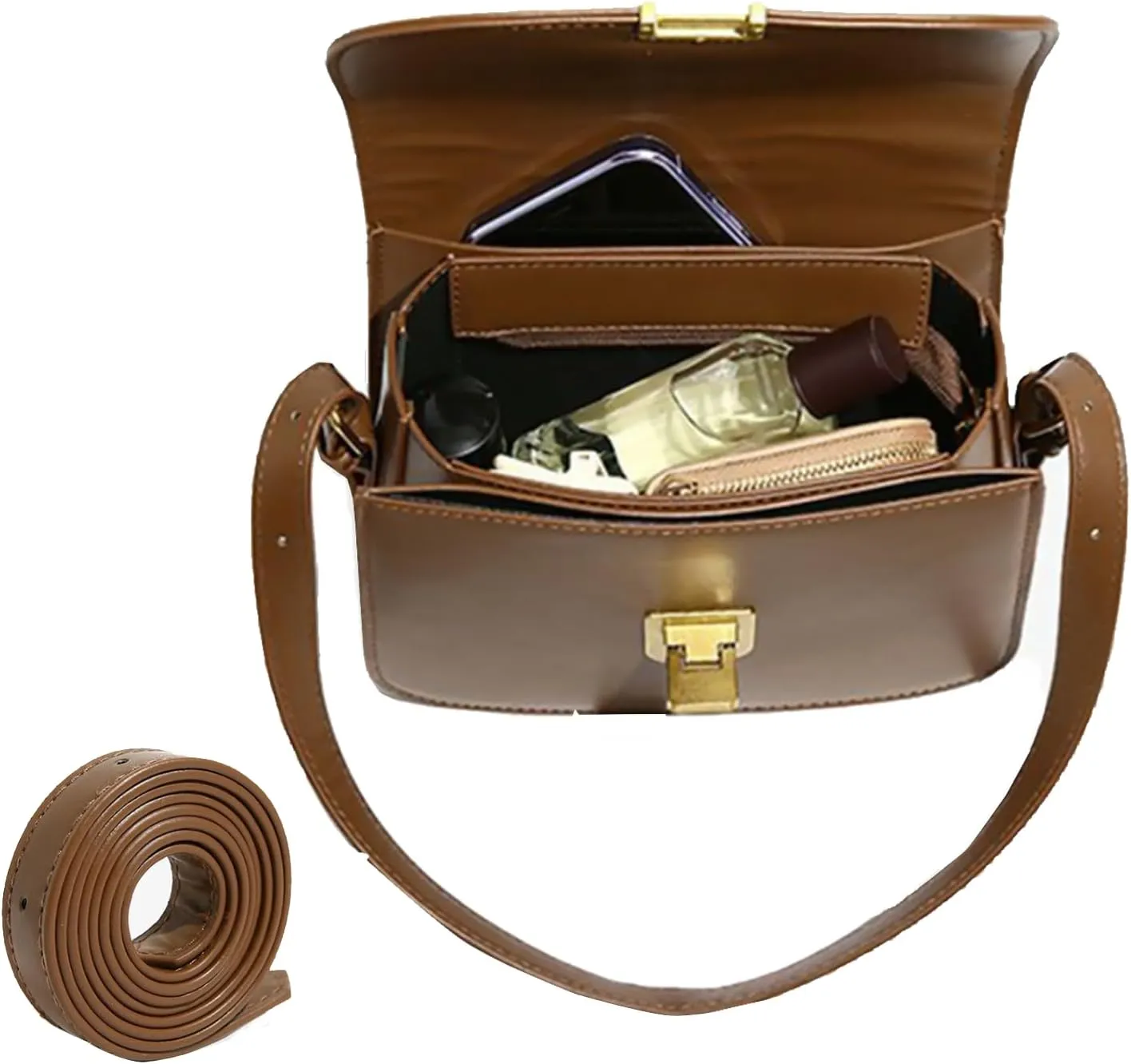Brown Purses for Women Black Shoulder Purse Vintage Bags Trendy Women's Red Small Tote Handbags