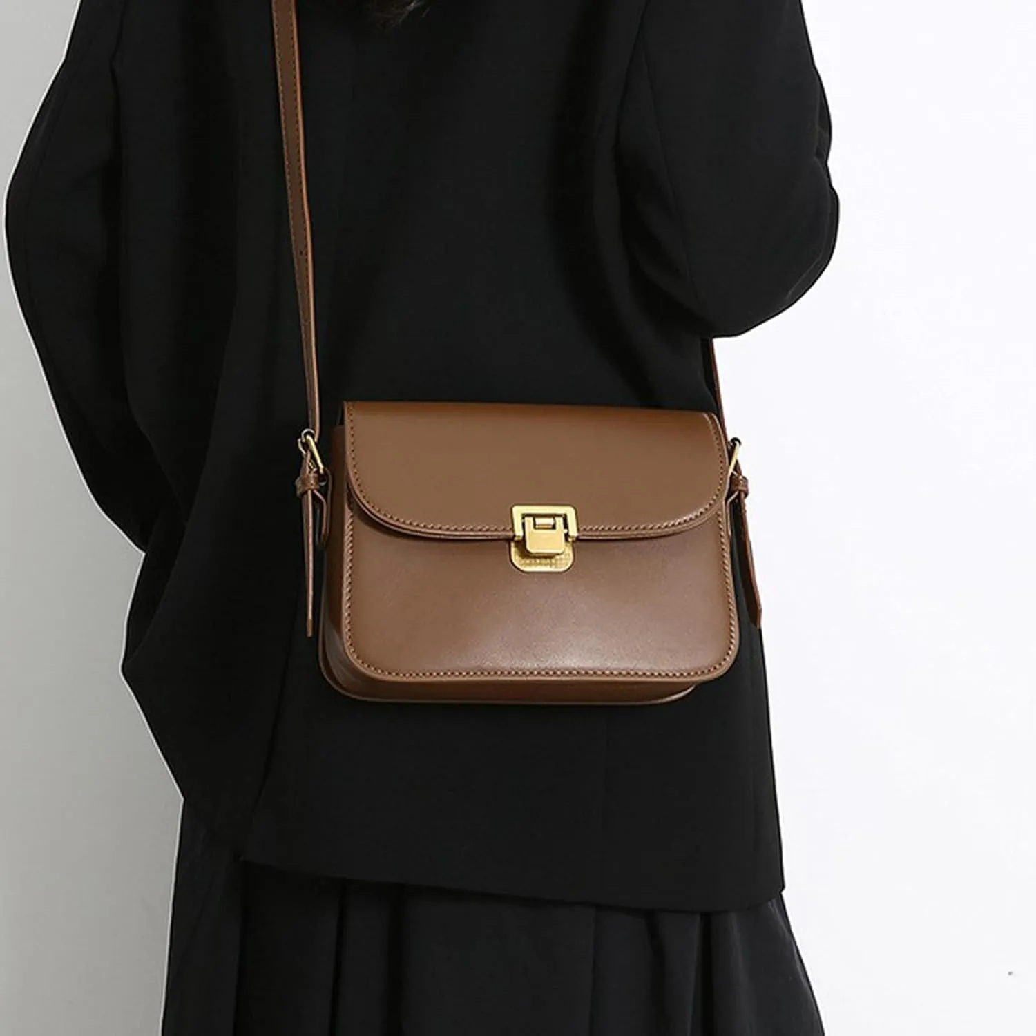 Brown Purses for Women Black Shoulder Purse Vintage Bags Trendy Women's Red Small Tote Handbags