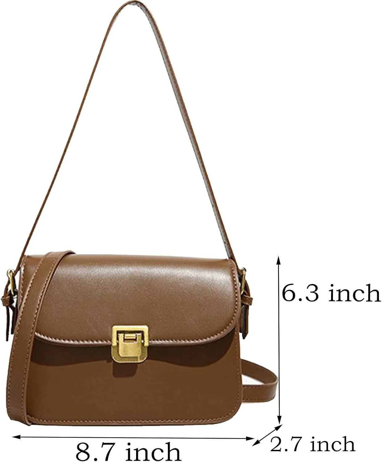 Brown Purses for Women Black Shoulder Purse Vintage Bags Trendy Women's Red Small Tote Handbags