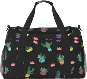 Cactus.. print Personal Item Bag Carry on Bag Underseat Travel Duffel Bags Gym Carry On Sports Bags