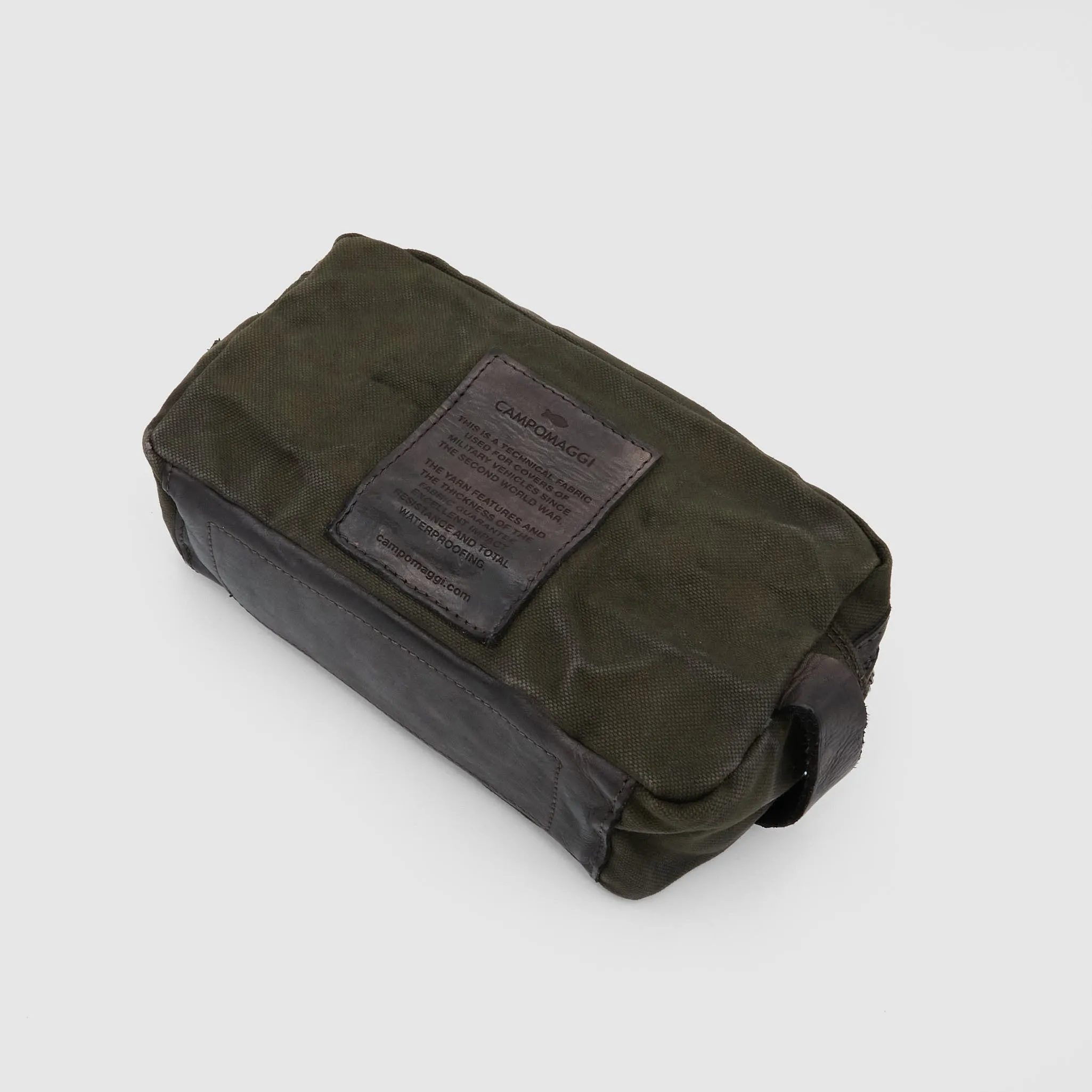 Campomaggi Heavy Canvas and  Leather Travel Kit