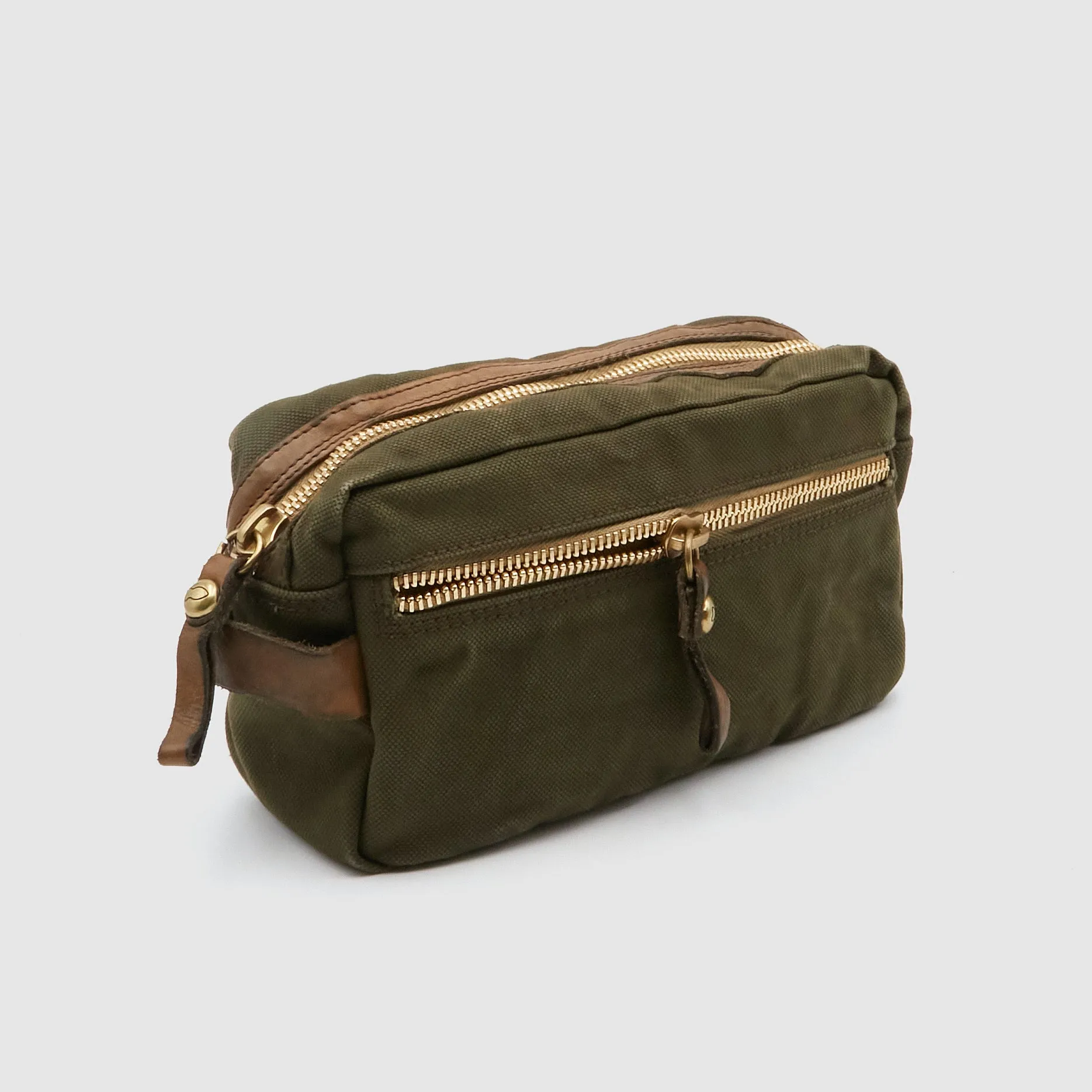 Campomaggi Heavy Canvas and  Leather Travel Kit