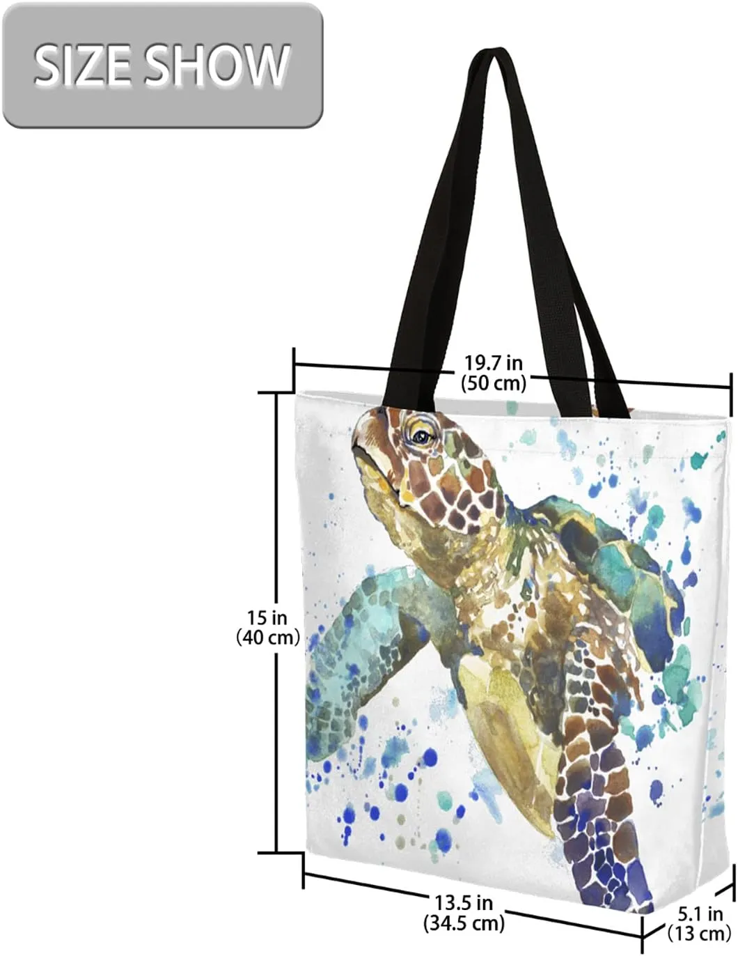 Canvas Tote Bag Large Women Casual Reusable Shoulder Bag Handbag with Zipper Casual Tote Shopping Travel Beach Cloth Bag
