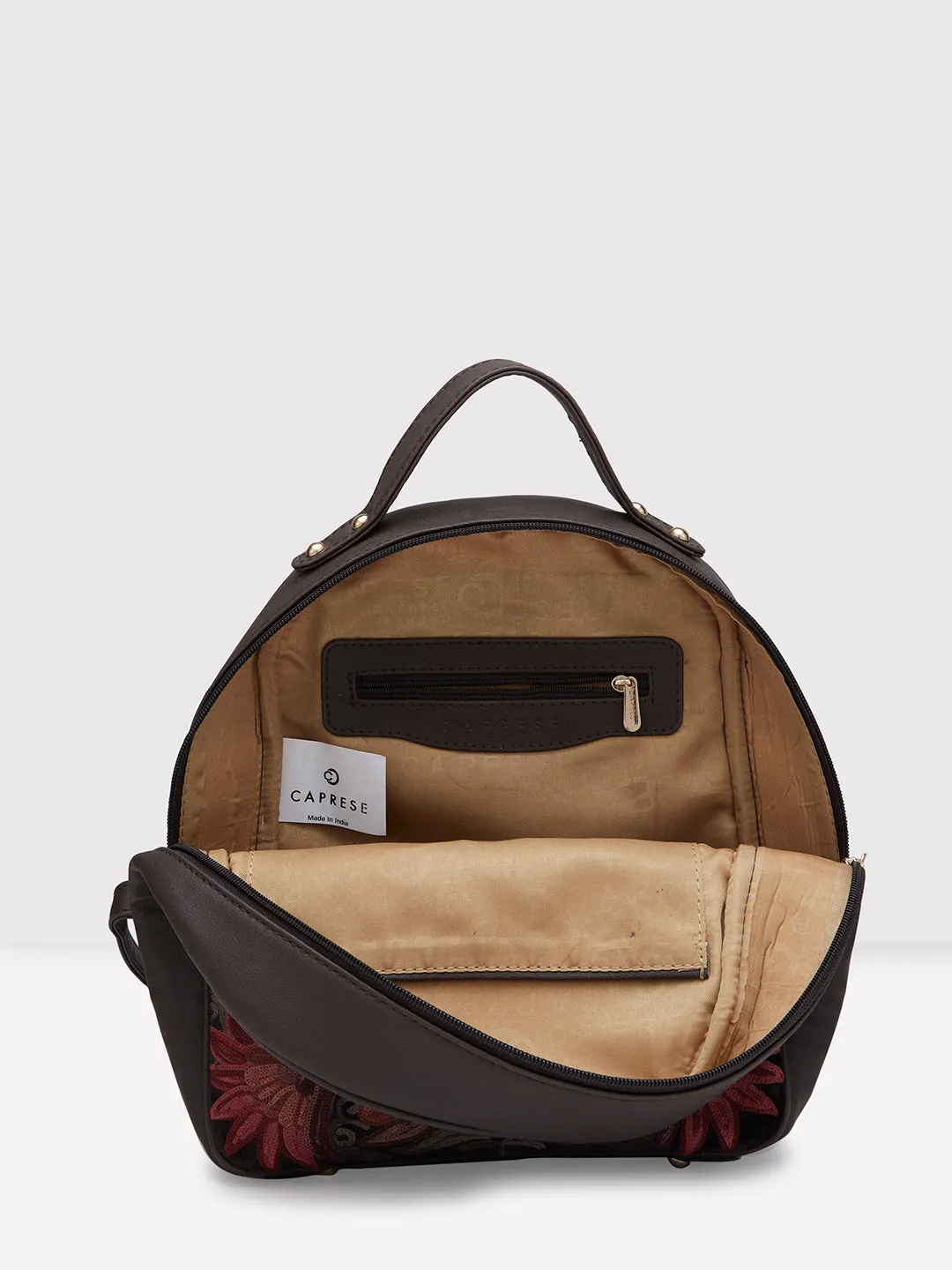 Caprese Tresna Medium Brown Backpack