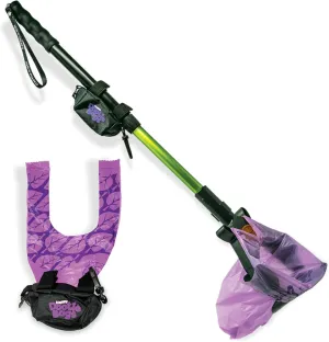 Catch-N-Go! Best Poo Catcher Scooper. Catch Poo on Walks. Alum Telescopic Handle, Strap-on Roll Bag Pouch Dispenser & Convenient Wrist Strap. Dootie Bags, Super Quick & Clean. 5-Yr Warranty