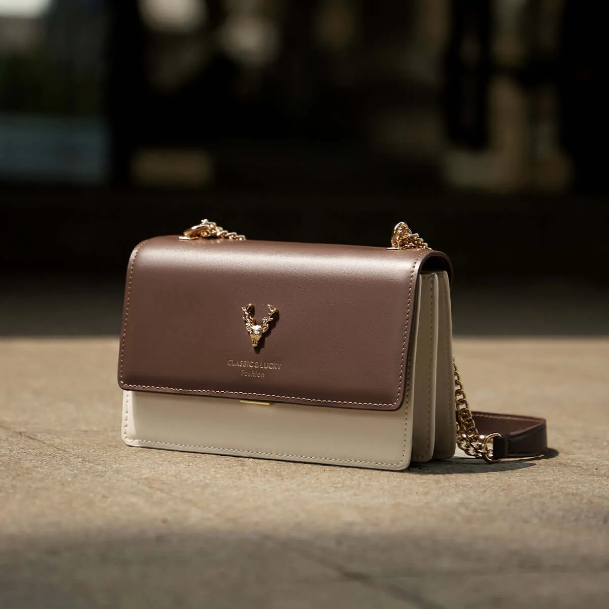 Chained Shoulder Bag Highly-rated Kylie Massive bargain Leather Double