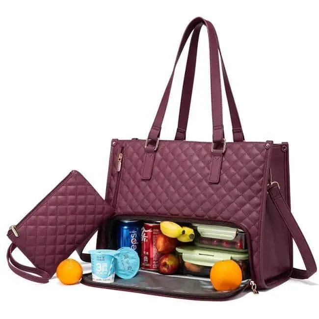 Chic Quilted Insulated Bags for Stylish Lunch Perfection