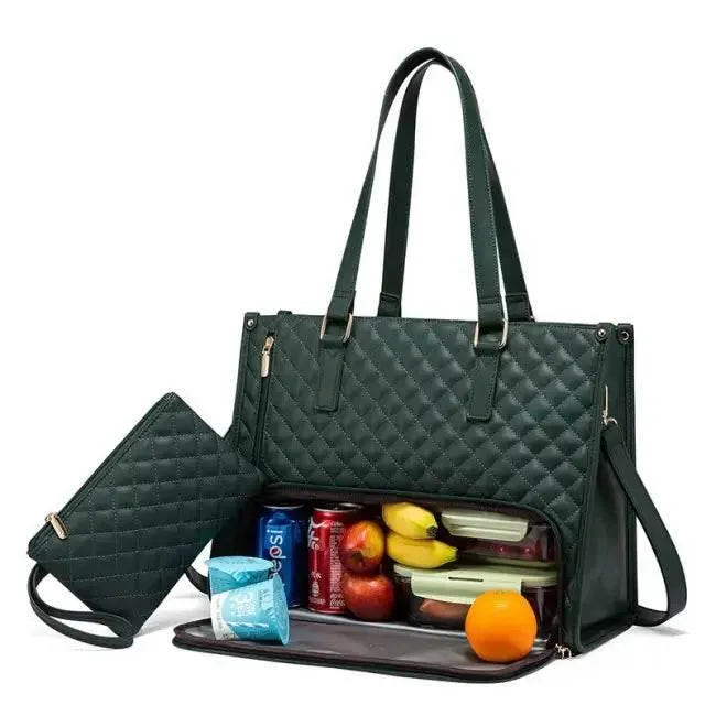 Chic Quilted Insulated Bags for Stylish Lunch Perfection