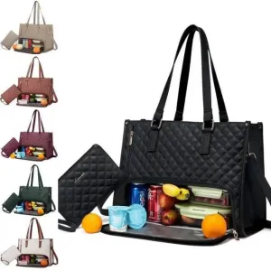 Chic Quilted Insulated Bags for Stylish Lunch Perfection