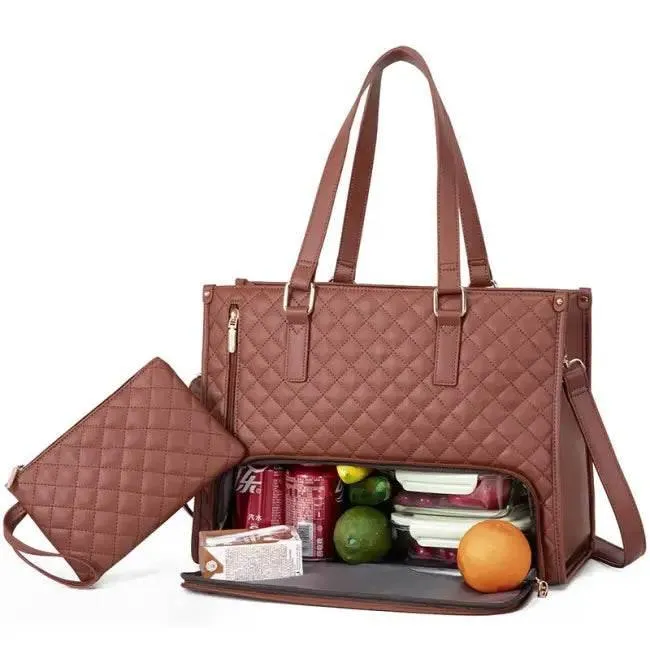 Chic Quilted Insulated Bags for Stylish Lunch Perfection