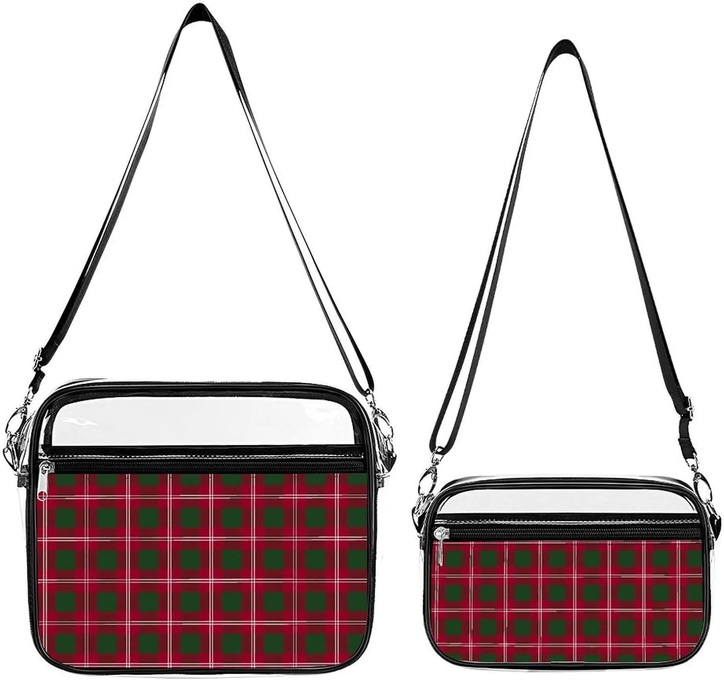 Clan Crawford Tartan Transparent Cross Bag Two-piece Set