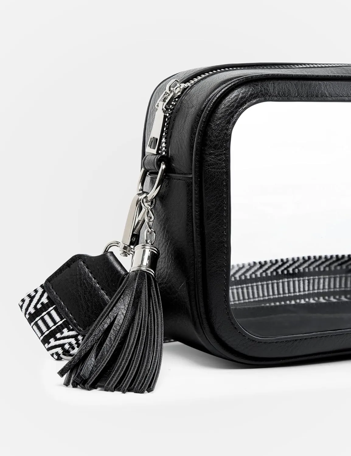 Clear Bag for Stadium Events, Clear Purse Stadium Approved Crossbody Bag for Concerts Sports Festivals Events Women