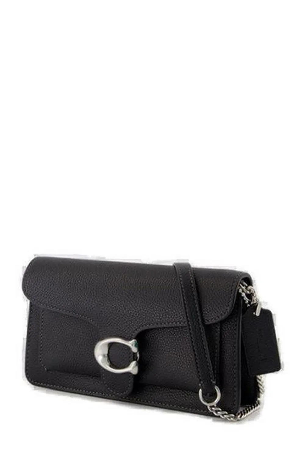 Coach Tabby Logo Plaque Chained Clutch Bag