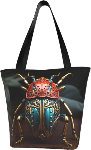 Colorful Beetle Women's shoulder handbag, crossbody shoulder bag, weekend travel shopping shoulder bag