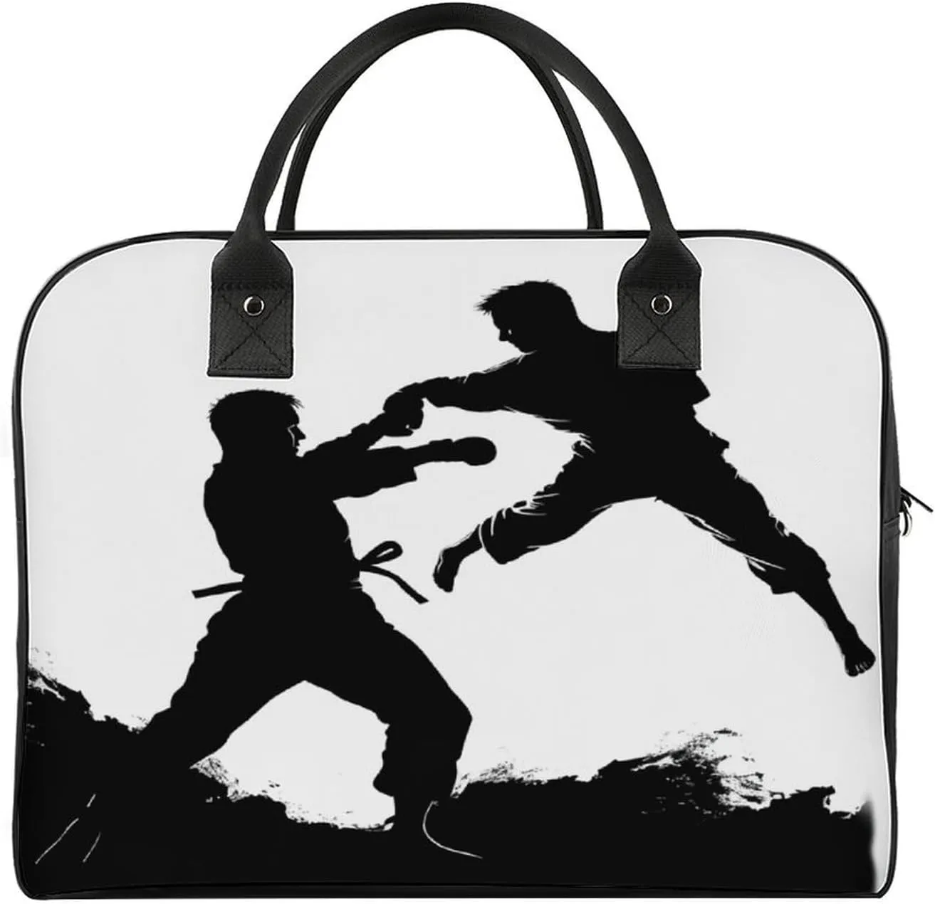Convenient Travel Bag, Kickboxing Print Travel Handbag Large Capacity Tote Travel Tote Stylish Travel Bag Durable Travel Bag