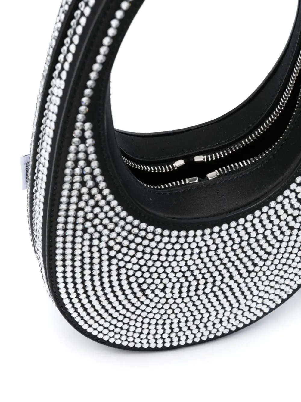 Coperni Mini Swipe Crystal Embellished Leather Handbag