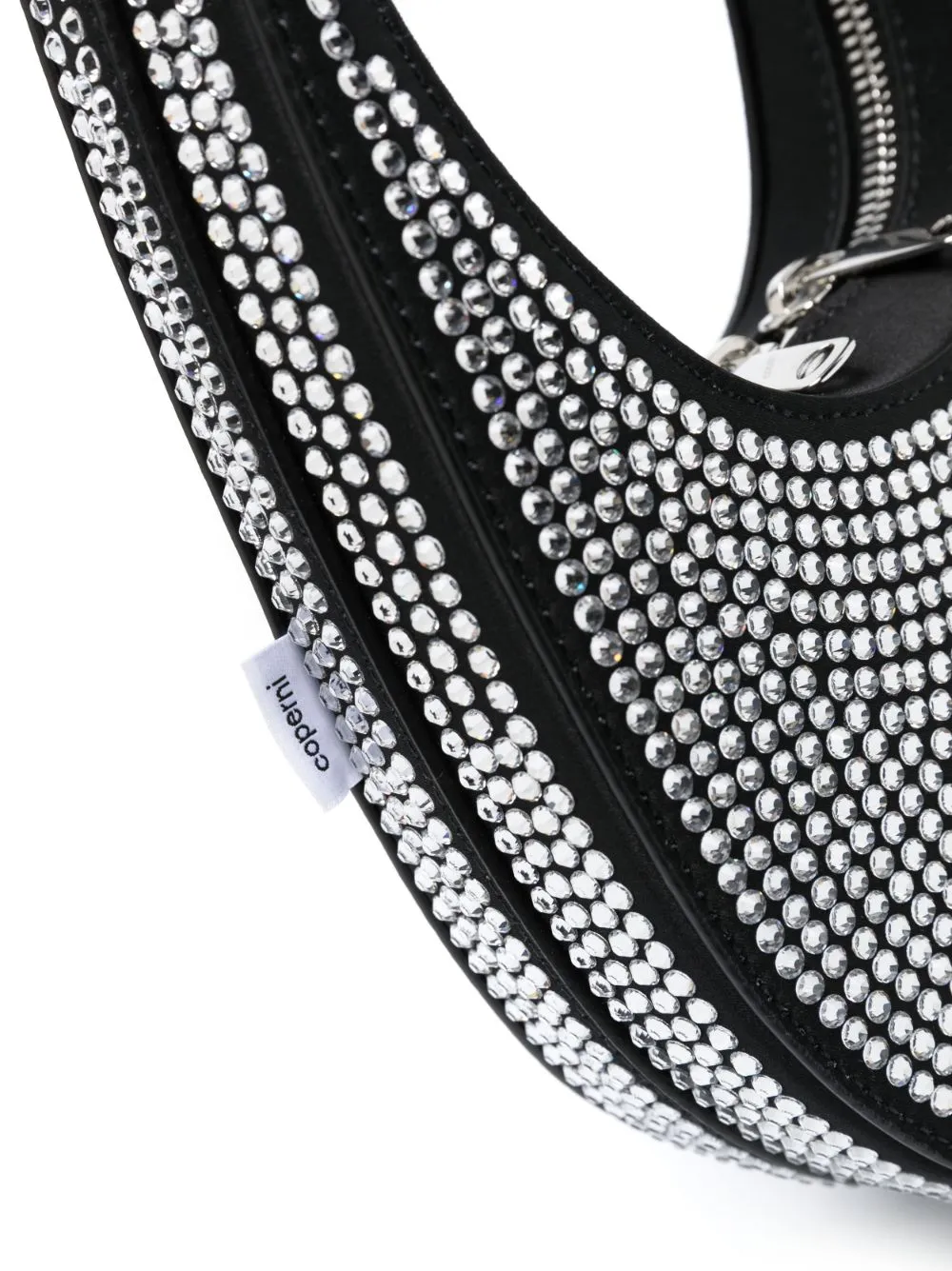 Coperni Mini Swipe Crystal Embellished Leather Handbag