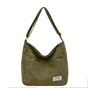Corduroy Shoulder Bag