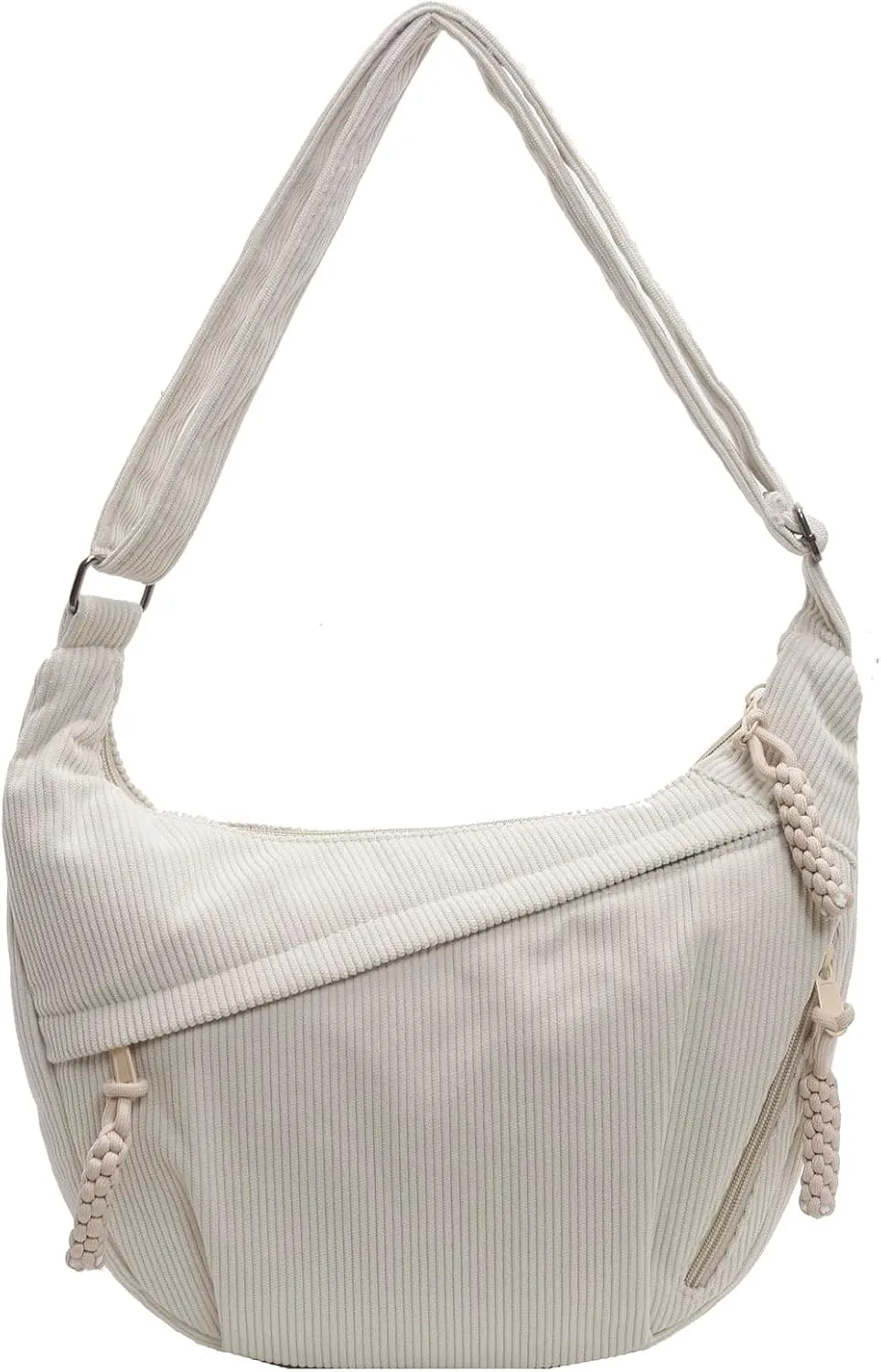 Crescent Crossbody Bags for Women Nylon Slouchy Sling Hobo Bag,Spacious Dumpling Shoulder Handbag Cross Body Purses