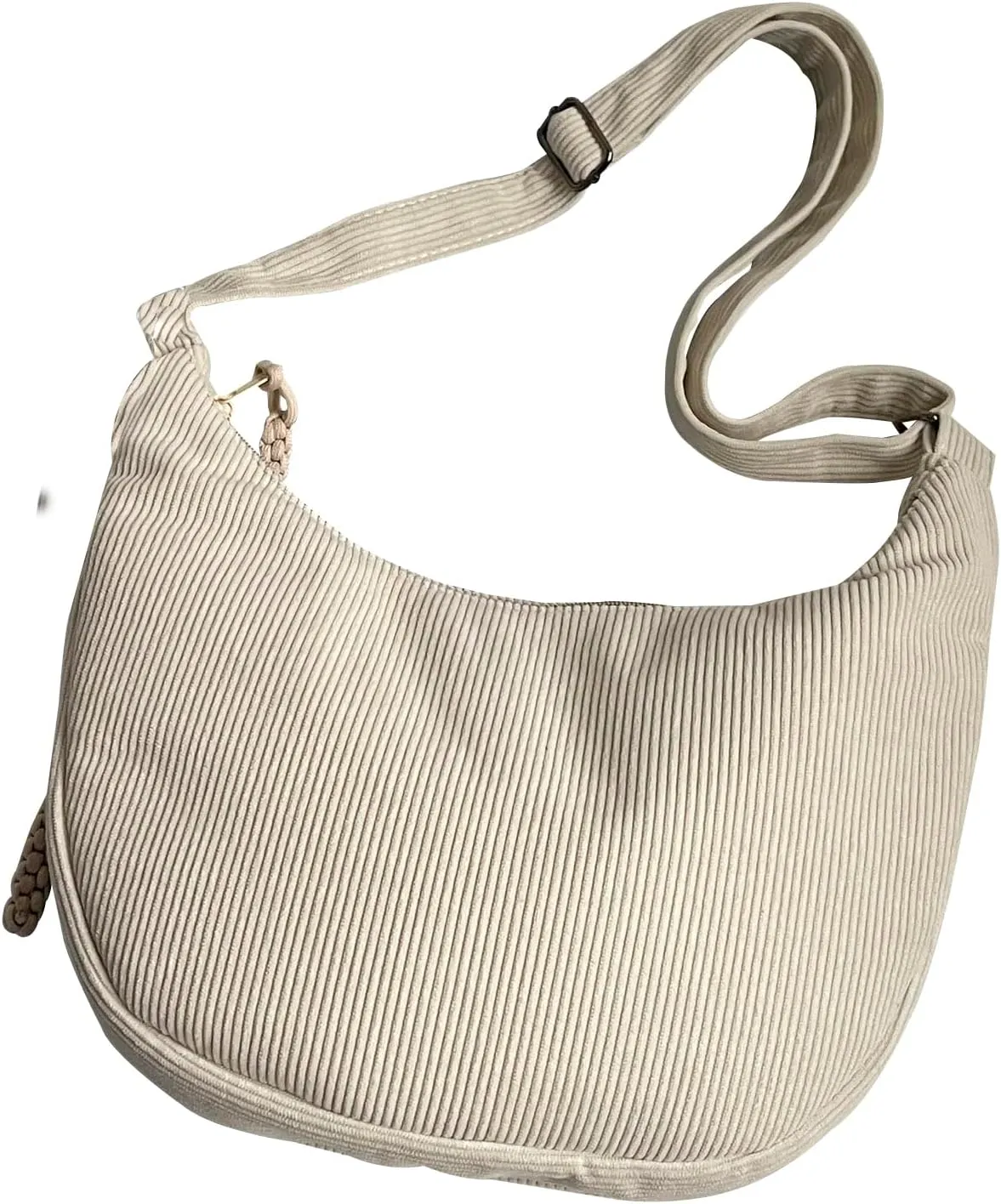 Crescent Crossbody Bags for Women Nylon Slouchy Sling Hobo Bag,Spacious Dumpling Shoulder Handbag Cross Body Purses