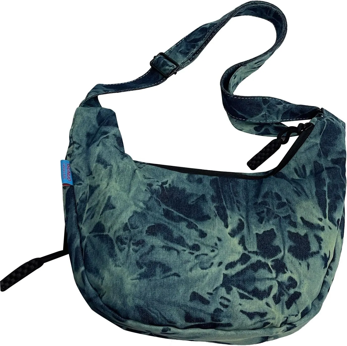 Crescent Crossbody Bags for Women Nylon Slouchy Sling Hobo Bag,Spacious Dumpling Shoulder Handbag Cross Body Purses