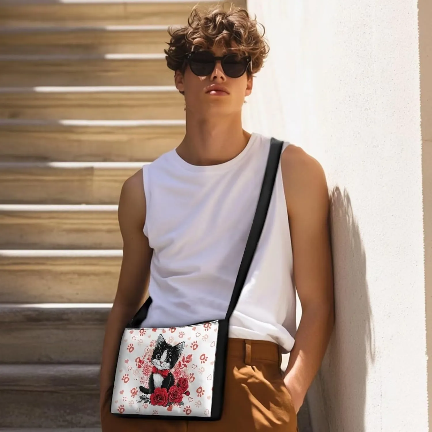 Cross Body Bag for Woman Men Handbags Casual Shoulder Bag Schoolbag Cell Phone Purse Mini Wallet