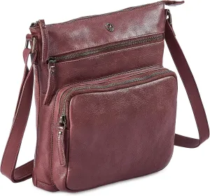 Crossbody Bags for Women Real Leather Purse Handmade Vintage Crossover Shoulder Pocketbook
