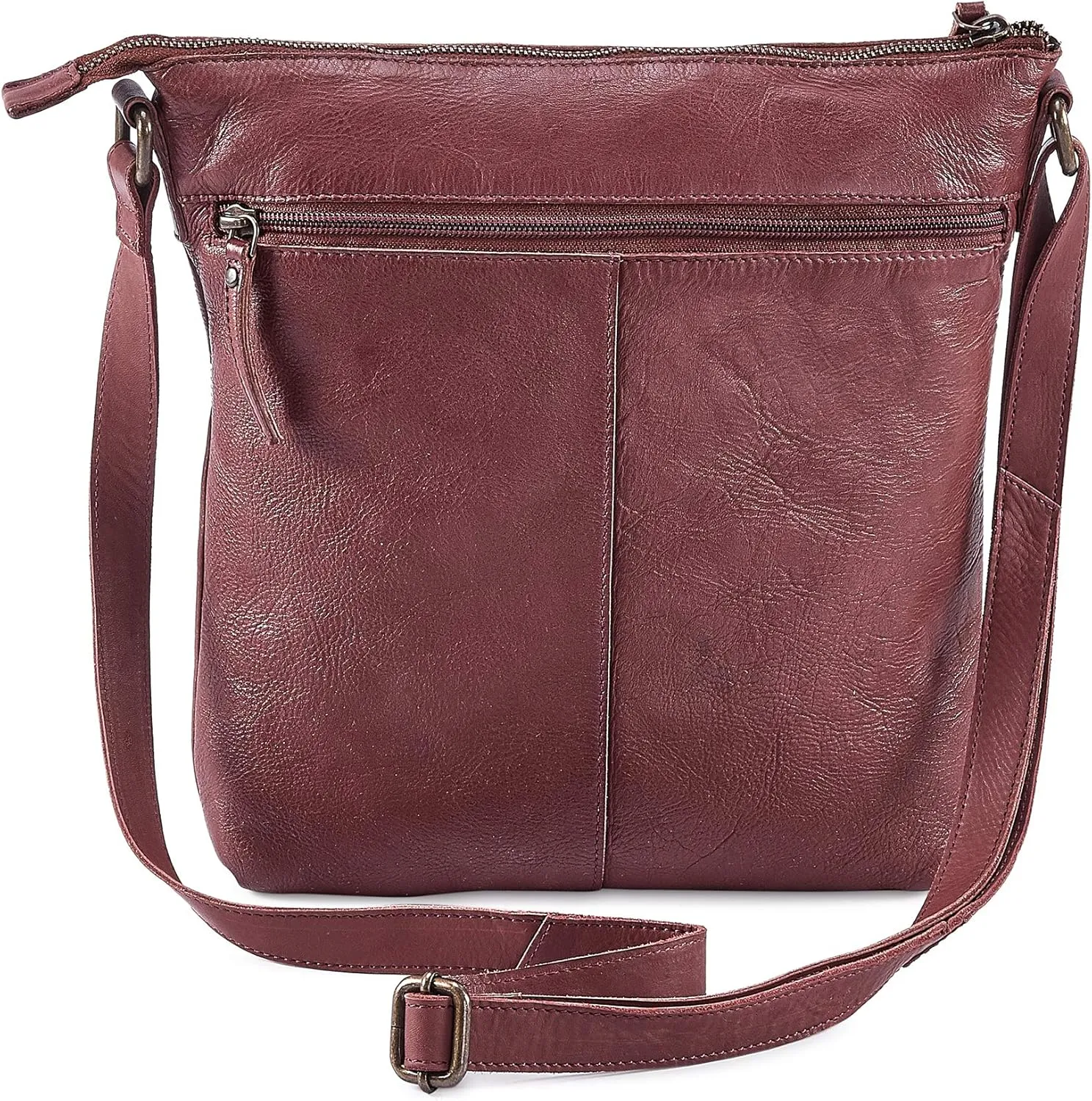Crossbody Bags for Women Real Leather Purse Handmade Vintage Crossover Shoulder Pocketbook