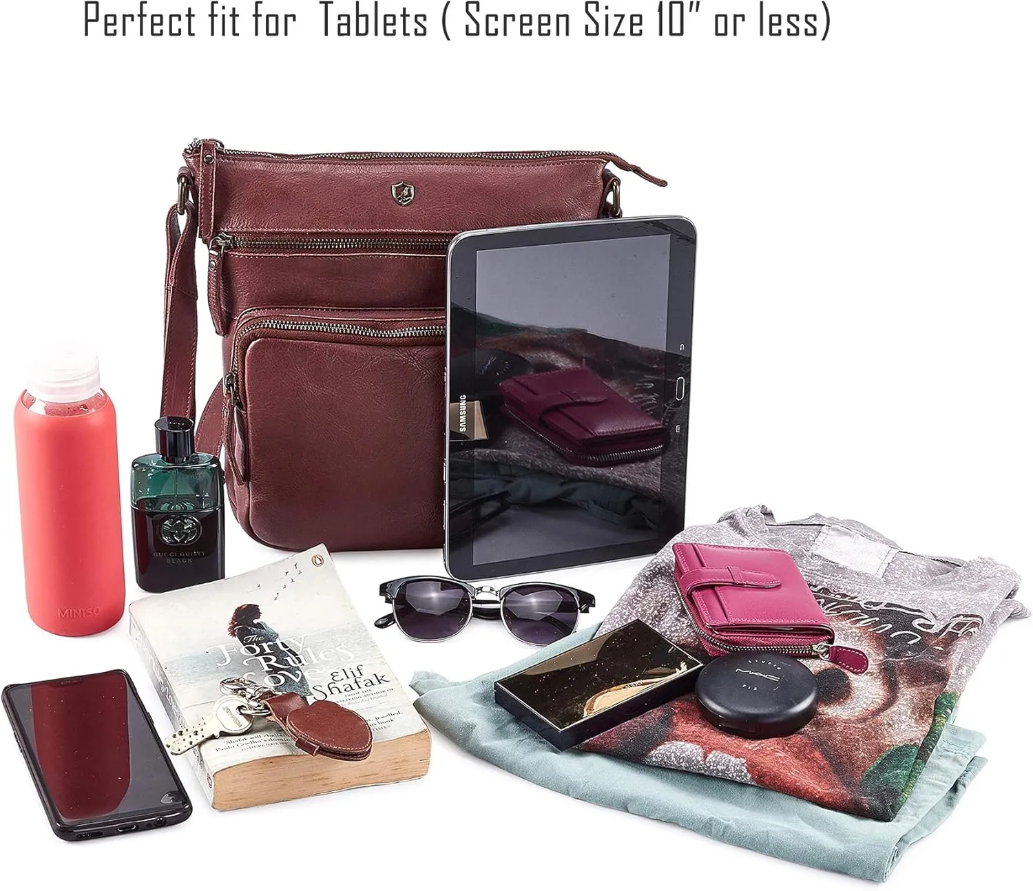 Crossbody Bags for Women Real Leather Purse Handmade Vintage Crossover Shoulder Pocketbook