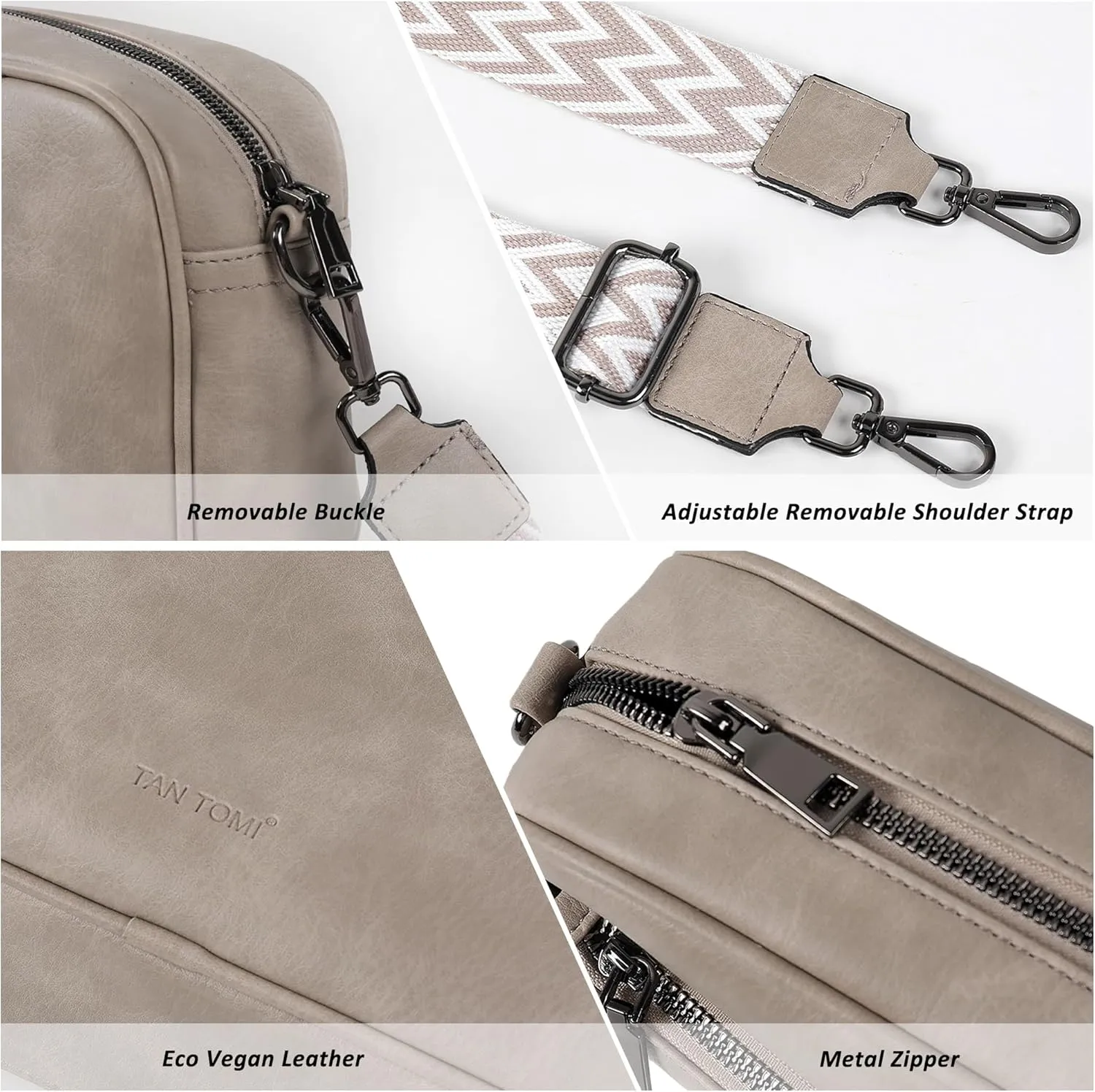 Crossbody Bags for Women Shoulder Bag Multifunctional Handbags with Compartments Small Purse with Wide Strap