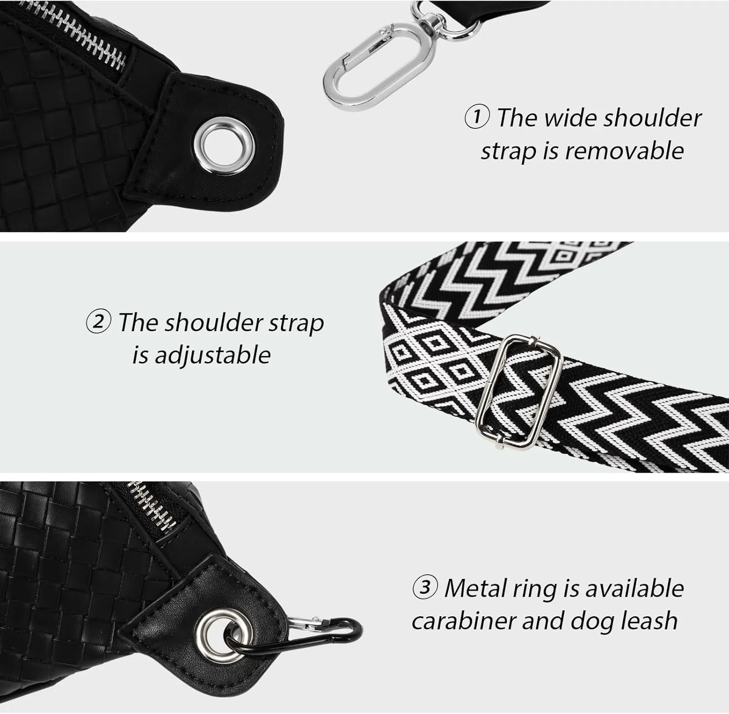 Crossbody Sling Bag Purse for Women - Small Chest Fanny Pack Trendy Travel Faux Leather Cross Body Bags with Adjustable Strap