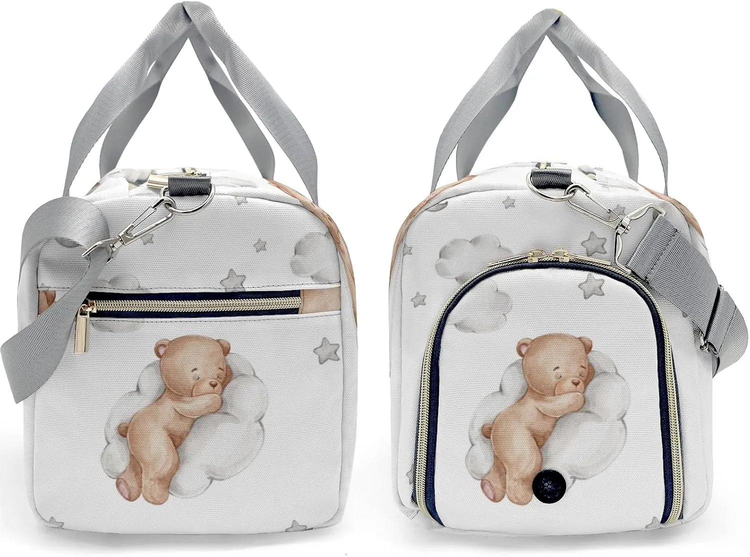 Custom Duffel Bag Good Night Bear Moon Stars Compact and Convenient: Fitness Bags for the Modern Traveler