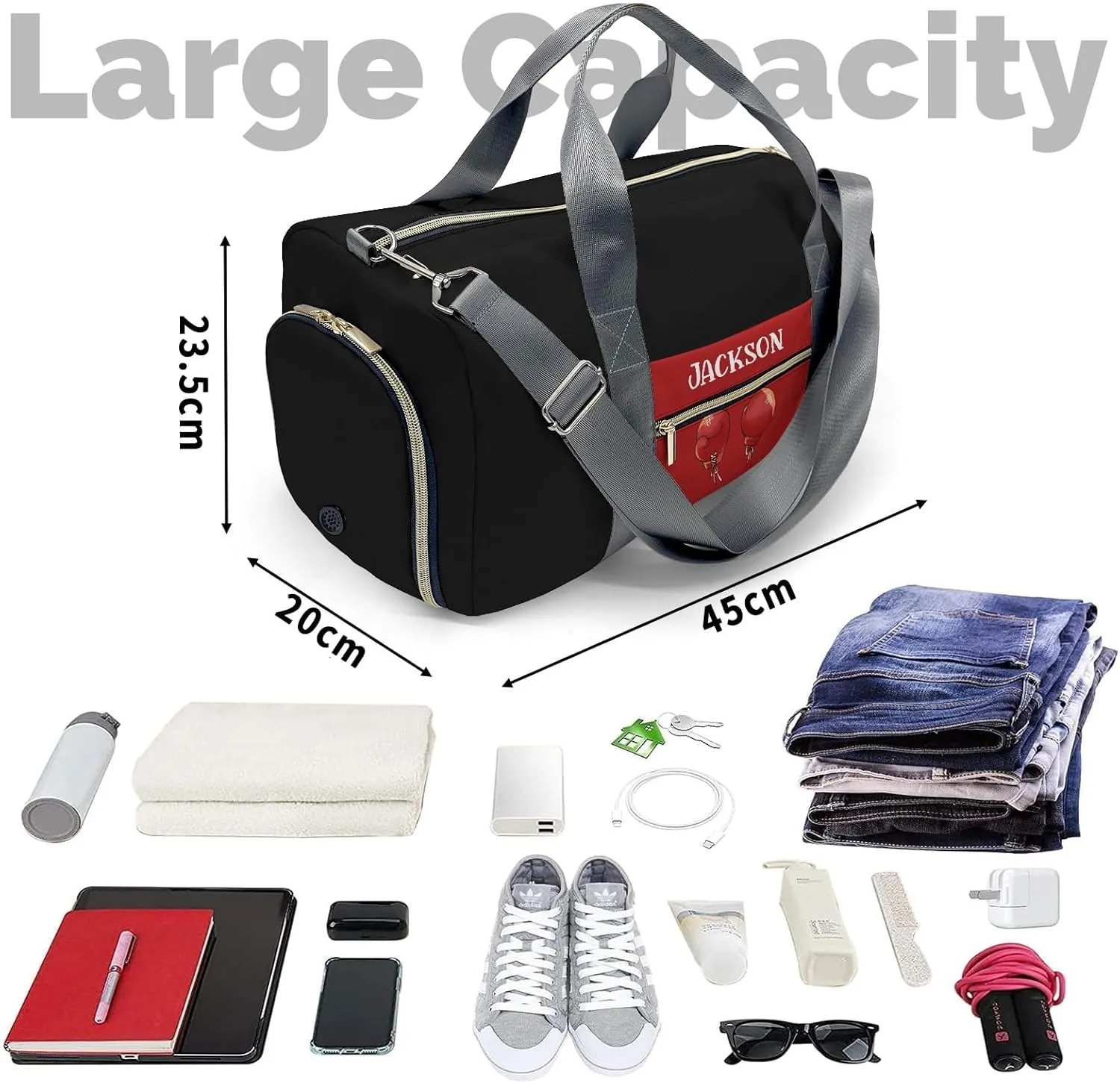 Custom Duffel Bag Life Physical Sports Boxing Gloves Adventure Awaits: Best Travel Bags for Hiking and Sports