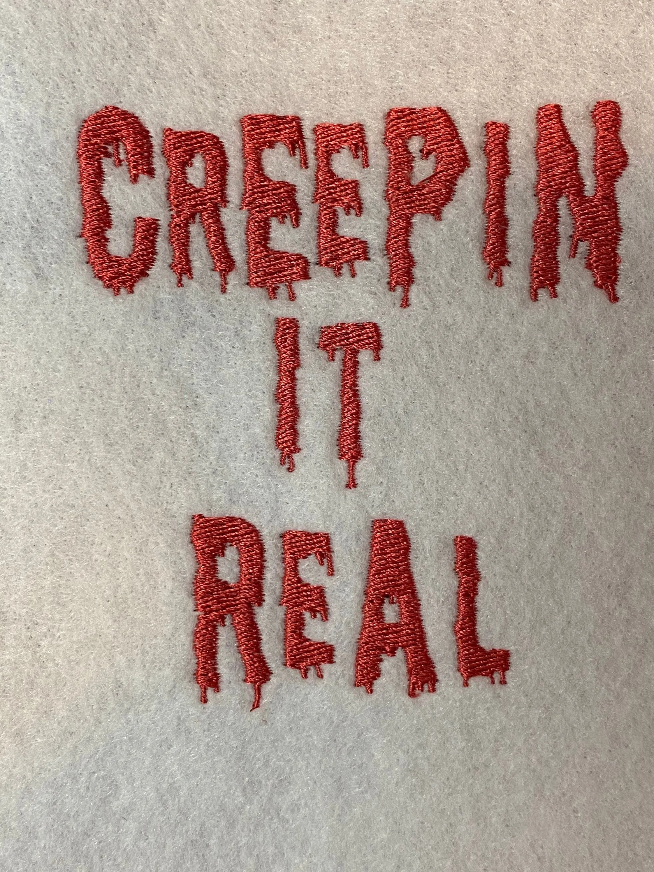 Custom Halloween costume shirt t-shirt t-shirt tee embroidery embroidered creepy scary fun handmade hand made customized customizable